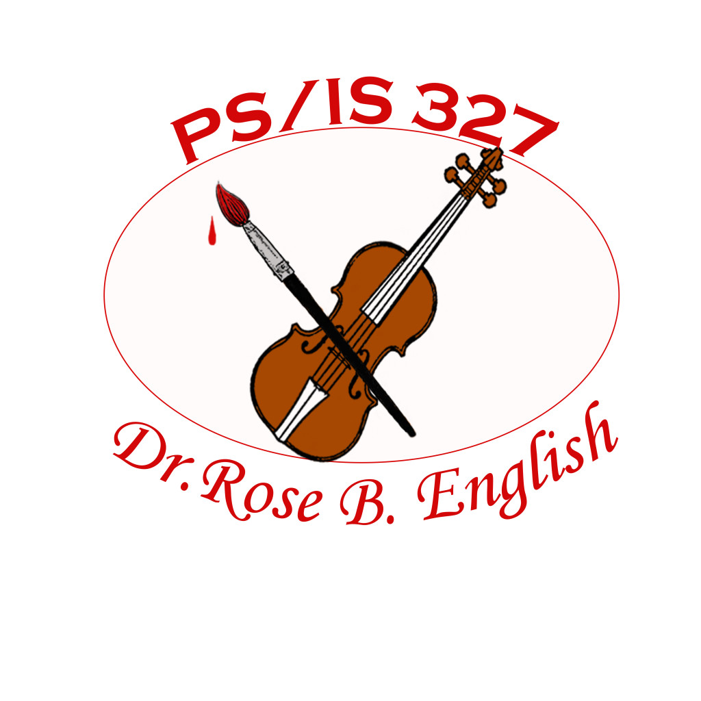 PS/IS 327 School Logo honoring the Scarsdale Strings partnership